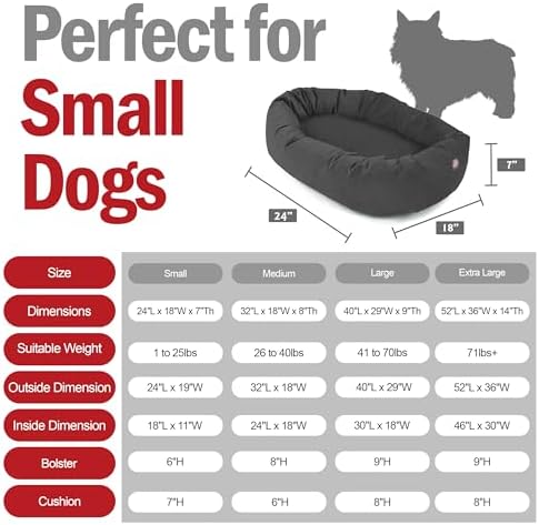 Majestic Pet Suede Shredded Memory Foam Mix Calming Dog Bed Washable - Image 3