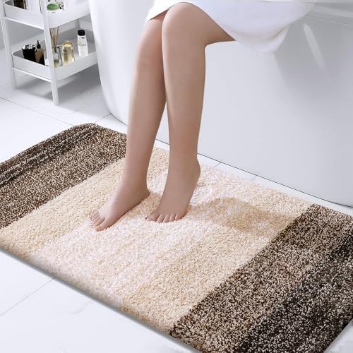 OLANLY Bathroom Runner Rug 40x24, Extra Soft Absorbent Microfiber Bath Rugs by OLANLY