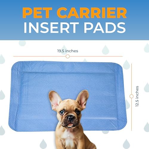 Pet Carrier Pad Insert 2 Pack, Disposable, 19.5 x 12.5 in, - Image 2
