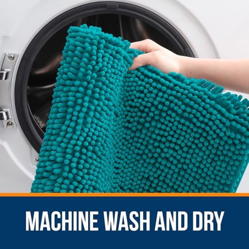 OLANLY Large Bathroom Rugs 40x32, Extra Soft Absorbent Chenille Bath Rugs - Image 5