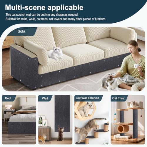 Self-Adhesive Cat Scratching Mat Cat Scratch Furniture Protector - Image 5