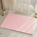 TYUU Waffle Bath Mat, Cute Bathroom Rugs Non Slip, 36x24 Light Peachy Pink by TYUU