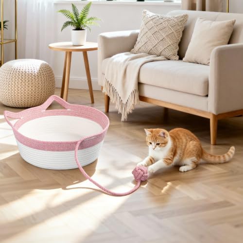 Cat Bed, Cotton Rope Instinct Basket - Image 7