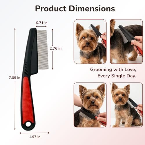 Pets&Goods Stainless Steel Tear Stain Remover Comb – Fine Tooth Grooming Tool - Image 4