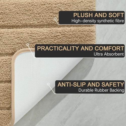 AROGAN Luxury Long Bathroom Runner Rugs 24x72 Inch Bath Rug Non Slip - Image 7