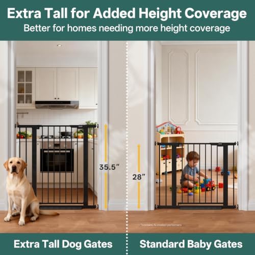 InnoTruth 27-36.6 in Wide x 35.5 in High Extra Tall Baby Gate - Image 3