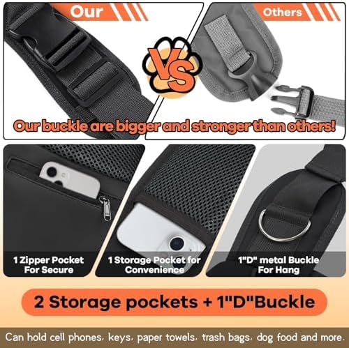 YUDODO Pet Sling Carrier for 5-9 lbs Small Dogs Cat Puppy Crossbody Carrier - Image 5