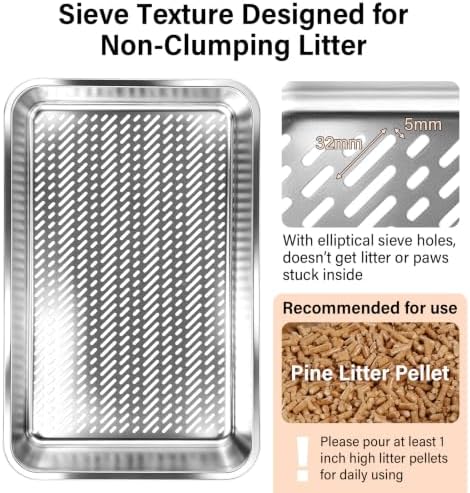 XL Stainless Steel Sifting Litter Box - Image 4
