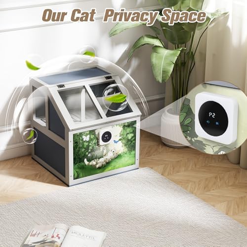 COZIWOW Modern Cat Litter Box Enclosure - Image 4