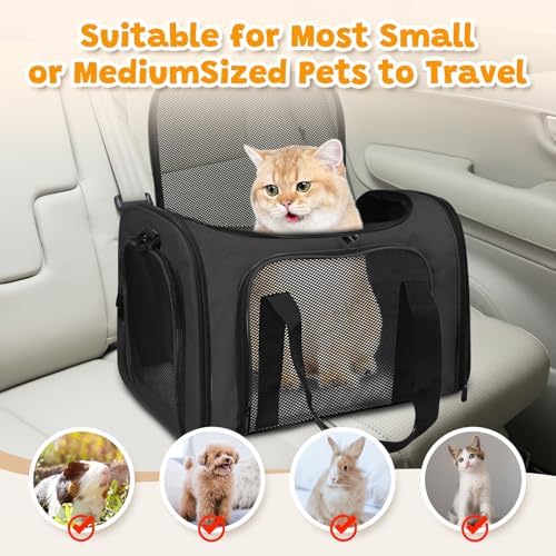Large Cat Carrier Soft Up to 28 Lbs, Breathable Pet Bag - Image 6
