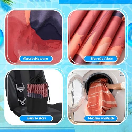 Hahafelt 2 Pack Car Seat Towel Cover - Image 4