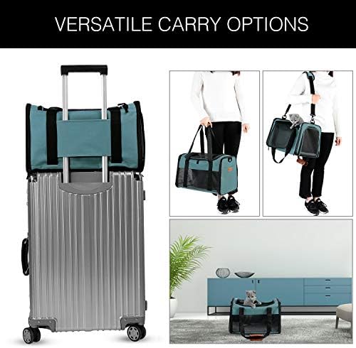Cat Carrier - Portable Foldable Dog Pet Carrier, Soft-Sided Pet Bag up to 22 Lbs - Image 6