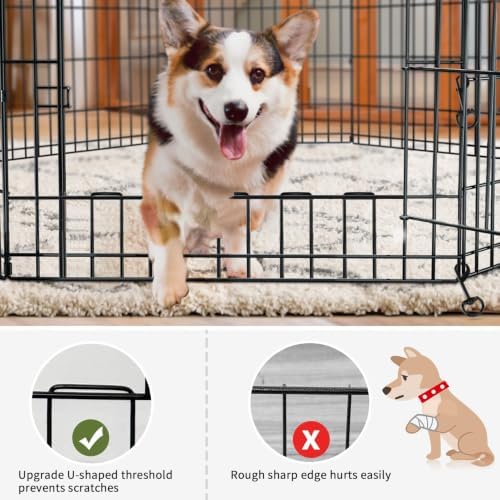 PETIME Foldable Metal Dog Exercise Pen/Pet Puppy Playpen Kennels Yard Fence - Image 5