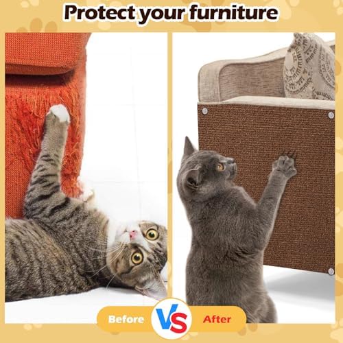 Cat Scratch Furniture Protector, 78.7"x15.8" Cat Scratch Pad - Image 5