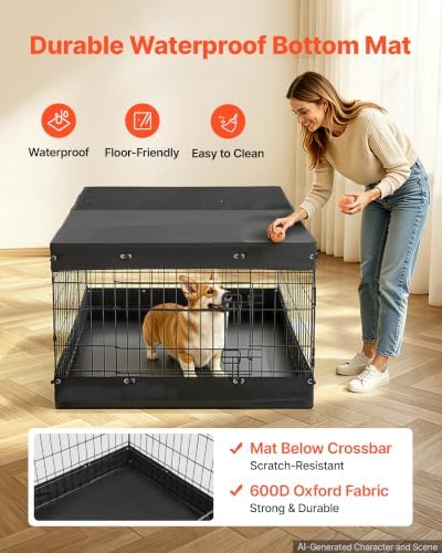 VEVOR Dog Playpen, 24 Inch 4-Panel Metal Puppy Pen - Image 4