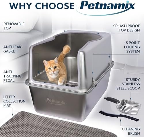 2 Pack XXXL Stainless Steel Litter Box - Image 2