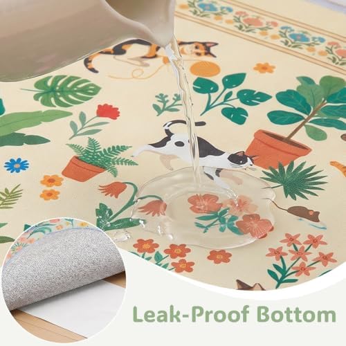 Bienbee Cat Litter Mat, 2 Pack 33" x 22" Machine Washable - Image 4