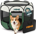 Dog Cat Small Animal Puppy Playpen Crate, Dark Green by MZNZ