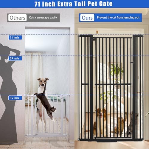 SHYUJAJIE 71 Inch Extra Tall Pet Gate - Image 3