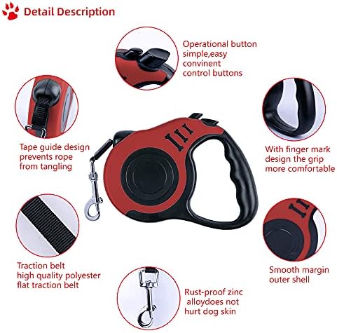 Retractable Dog Leash 16ft, Tangle-Free Expandable Leash - Image 4