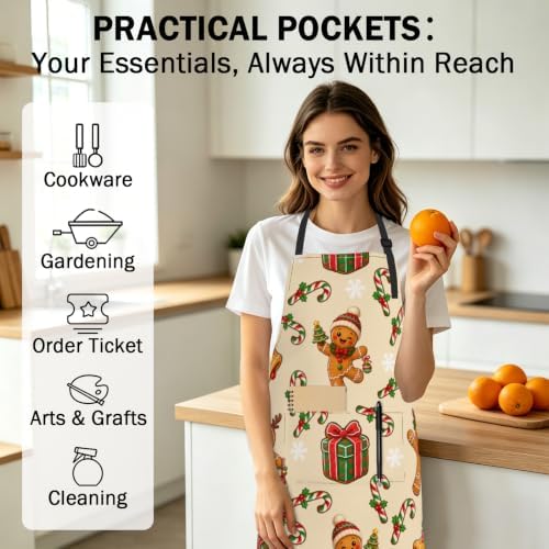 Art Apron with Pocket for Women Men - Image 6