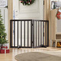 Freestanding Foldable Dog Gate 2 Panel, Fully Assembled Dog Gates by MinoKesper