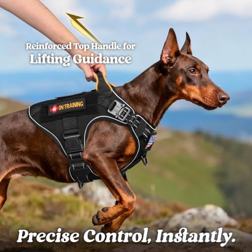 rabbitgoo Tactical Dog Harness for Medium, Heavy Duty Military No Pull Vest - Image 3