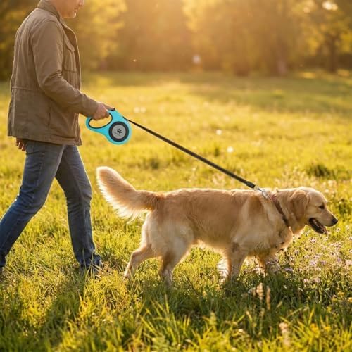 16 ft Retractable Dog Leash for Extra Large Dogs up to 130 lbs, Tangle-Free - Image 5