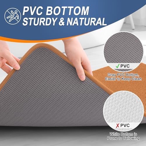 OLANLY Thick Memory Foam Bathroom Rugs 36x24, Soft Absorbent Bath Mat - Image 4