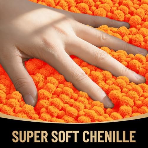 OLANLY Thick Chenille Bathroom Rugs 30x20, Soft Absorbent Bath Mat - Image 2