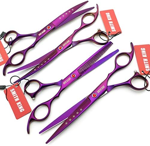 7.0in Professional Pet Grooming Scissors set, Straight & Thinning & Curved - Image 3