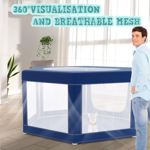 XVISHX 45x45 Inches Hexagonal Type Puppy Playpen, Dog Playpen - Image 6