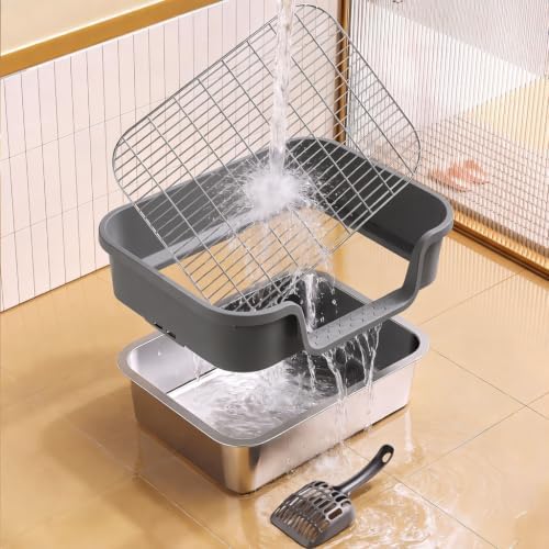 Stainless Steel Sifting Litter Box - Image 7