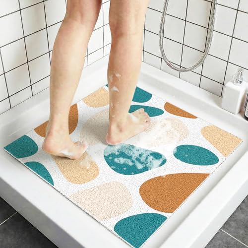 Anti Slip Loofah Shower Mat, Quick Drying Bathtub Mat by BLESWIN