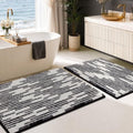 BSICPRO Bathroom Rugs Sets 2 Piece, Modern Bath Mat 20"x32"+16"x24" by BSICPRO