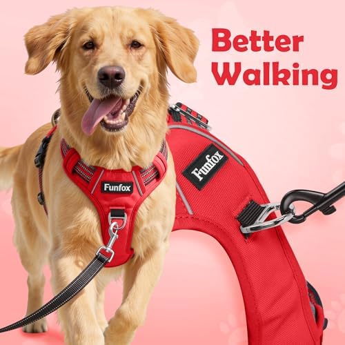 Funfox Dog Harness No Pull, Adjustable Pet Vest Harness, Super Soft Material - Image 3