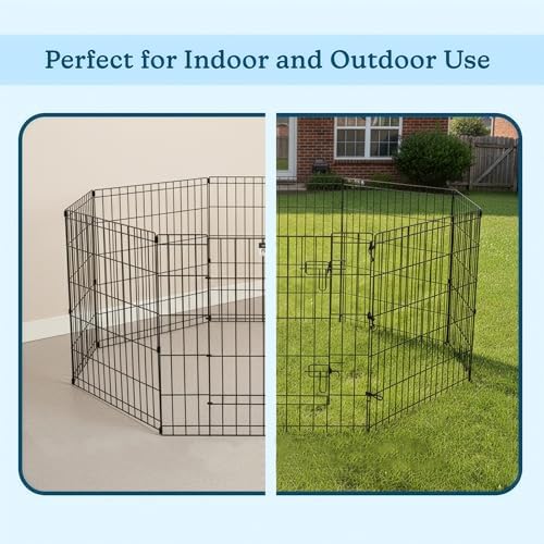 Pet Trex 24" Exercise Playpen for Dogs Eight 24" x 24" High Panels - Image 4