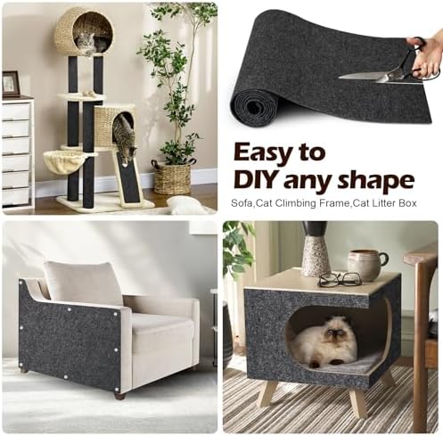 Cat Scratch Furniture Protector, 78.7"x15.8" Cat Scratch Pad - Image 3