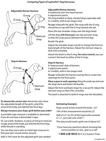 LupinePet Basics 1" Pink 19-28" Step In Harness - Image 4