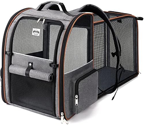 Cat Carrier Backpack, Expandable Pet Carrier by LEKEBOBOR