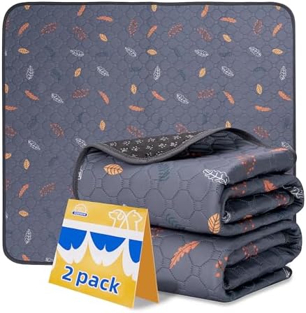 Sunheir Washable Pee Pads for Dogs, Reusable Puppy Pads for Dog Playpen 2PC by SUNHEIR