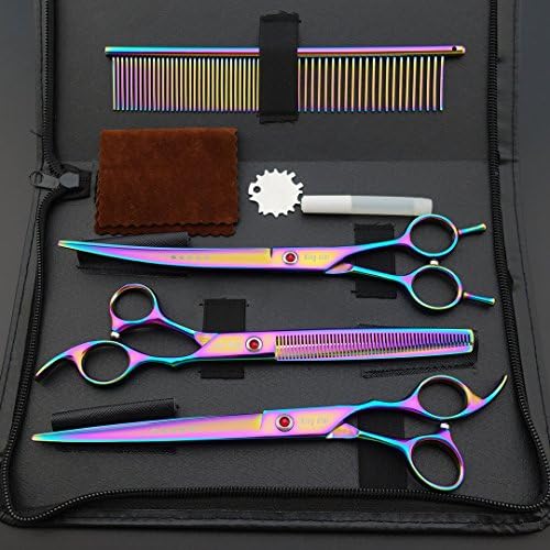 KINGSTAR 8.0in. Professional Pet Grooming Scissors Set, Titatium Plated - Image 2