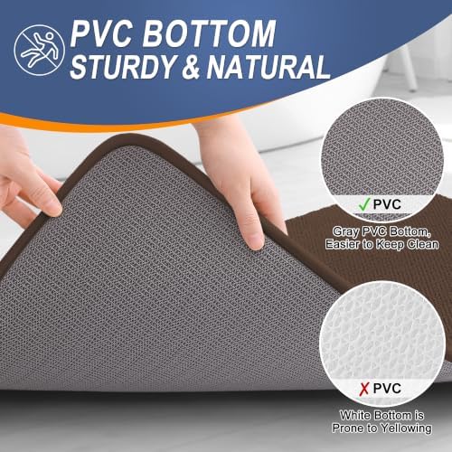 OLANLY Memory Foam Bathroom Runner Rugs 59x24, Absorbent Long Mat - Image 4