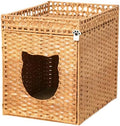 Handwoven Rattan Cat Litter Box Enclosure by MAKEPETLUCKY-WelcometoCatTunnelClub