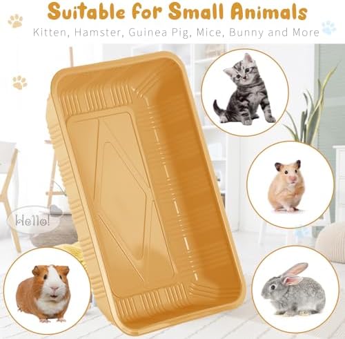 Tessco for you 30 Pack Disposable Litter Boxes for Cats, Light Brown - Image 4