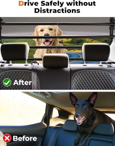 JOYTUTUS Adjustable Dog Car Barrier - Image 6