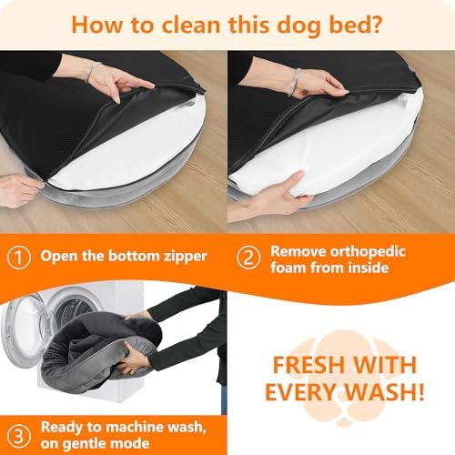 Dwanton Orthopedic Waterproof Medium Dog Bed Sofa, Gel Memory Foam - Image 7