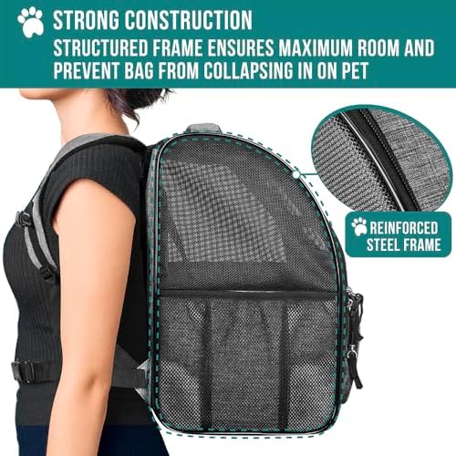 PetAmi Dog Backpack Carrier Airline Approved Cat Pet Puppy Bag - Image 6