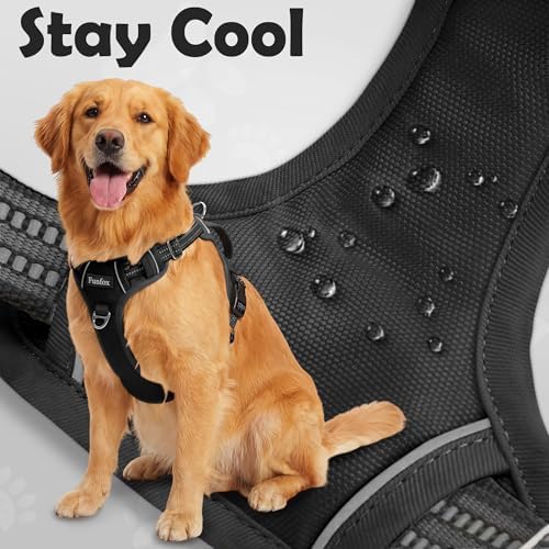 Funfox Dog Harness for Large Dog No Pull, Adjustable Pet Vest Harness, Vertical - Image 5