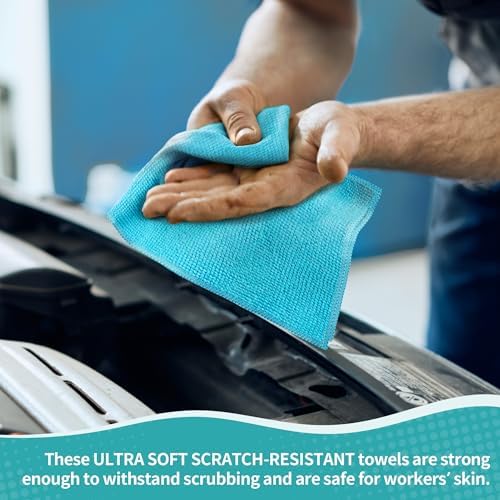 Microfiber Cleaning Cloth, 12 Pack Cleaning Rags, Lint Free Non-Abrasive - Image 3